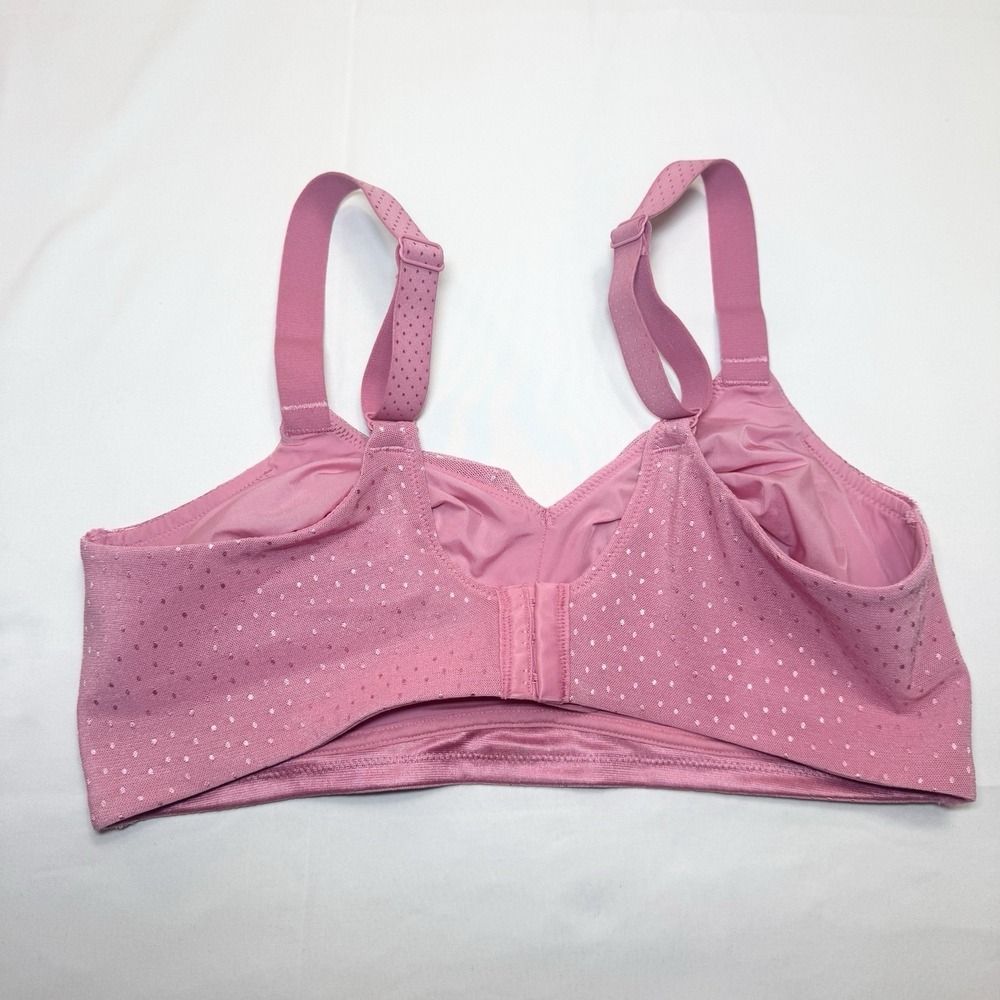 Wacoal Back Appeal Full Coverage Wire Free Bra 40DDD Pink 852303 Comfort - Picture 2 of 5
